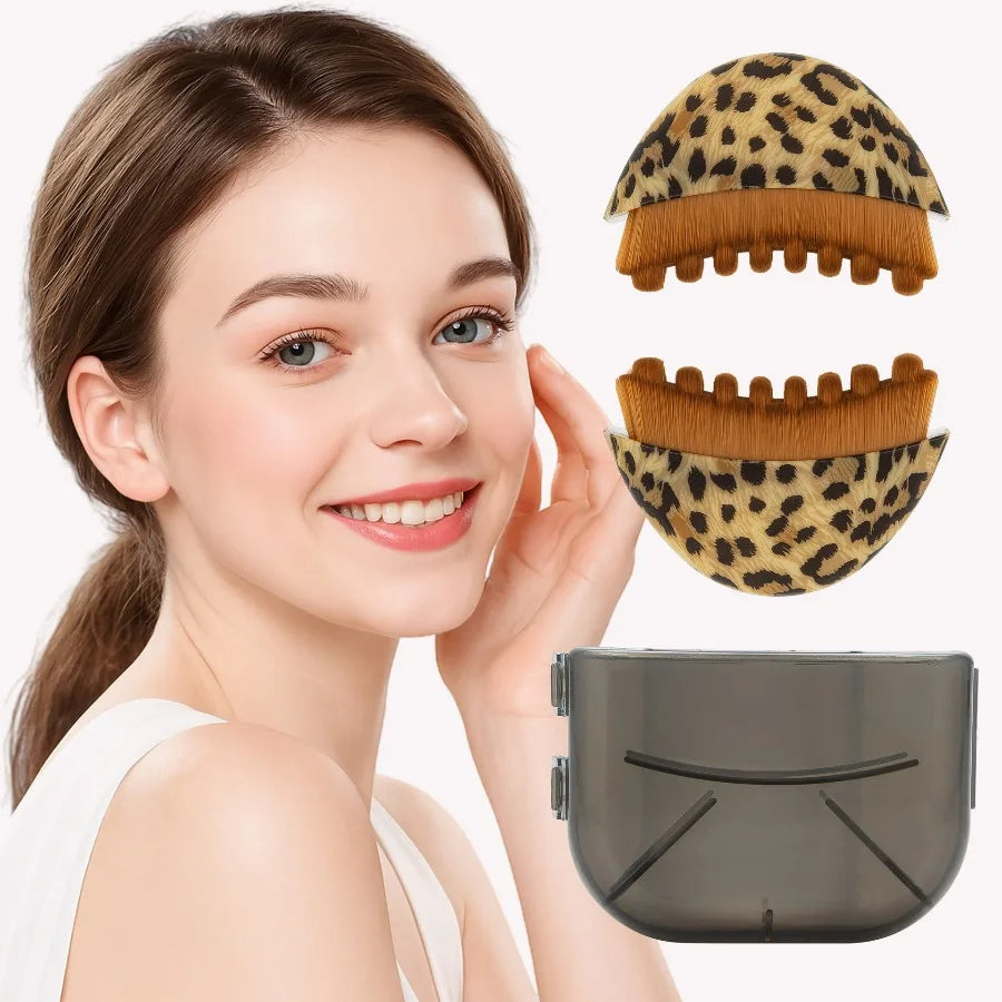 Facial Massage Brush for Face & Jawline, Ergonomic Dry Brush Designed for Precise Contour Fit, Manual Skin Massager Tool