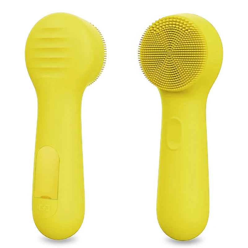 Facial and nasal blackhead cleaner, silicone facial cleansing brush, facial vibration massage, USB charging facial brush