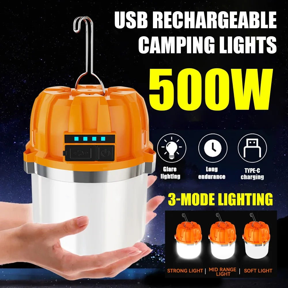 LAMPARA LED RECARGABLE USB CON POWER BANK