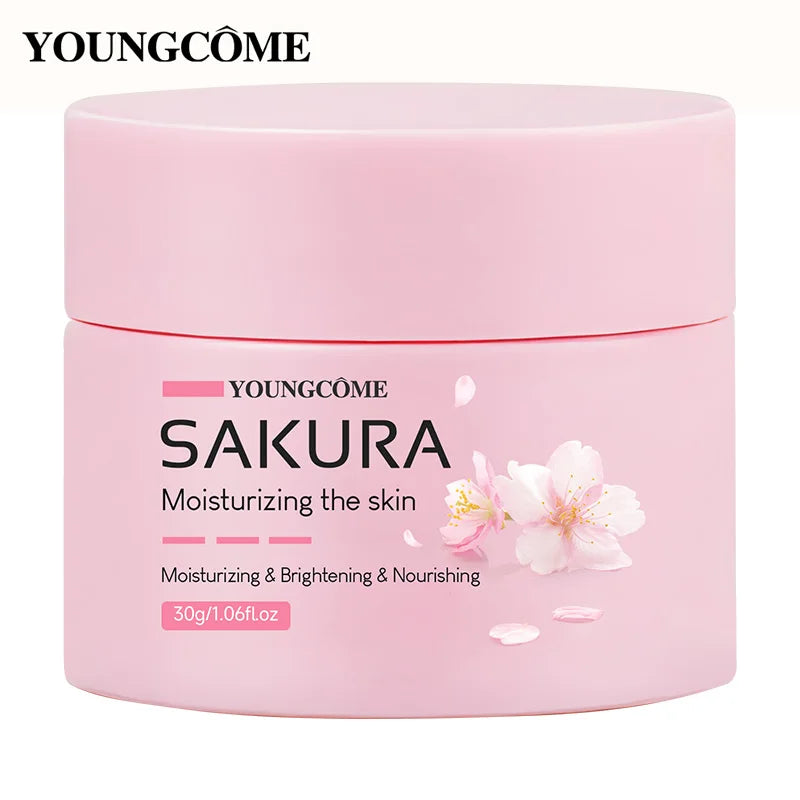 Crema facial hidratante sakura piel suave y radiante