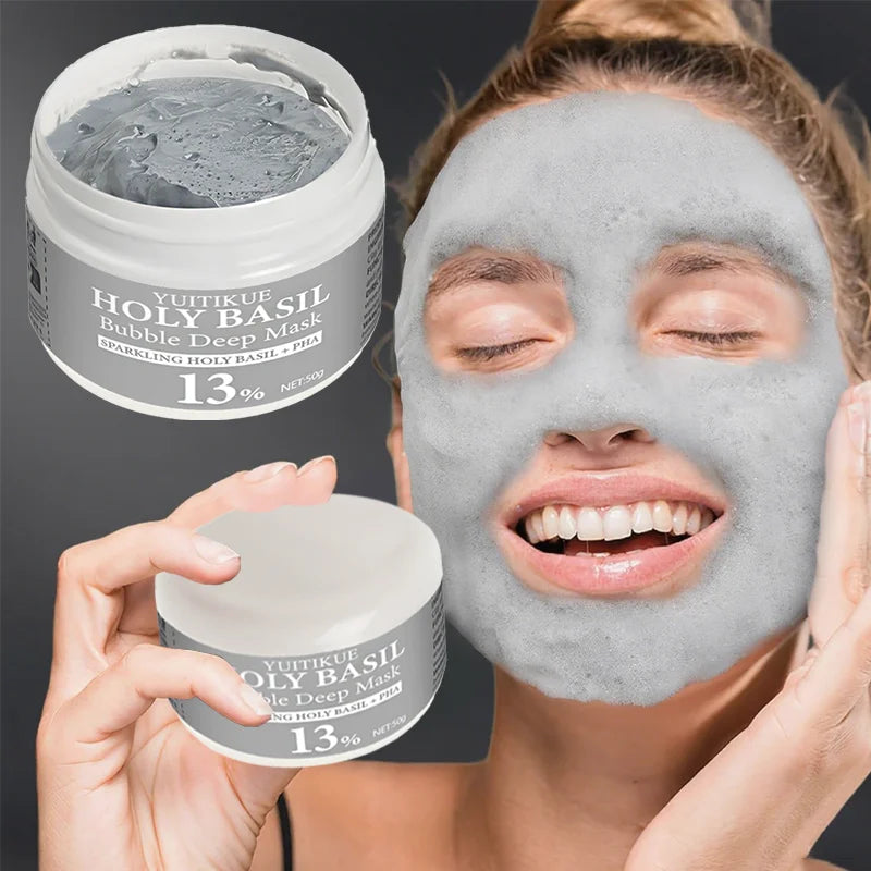 MASCARILLA FACIAL DE ARCILLA Y BURBUJAS