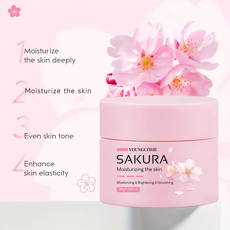 Crema facial hidratante sakura piel suave y radiante