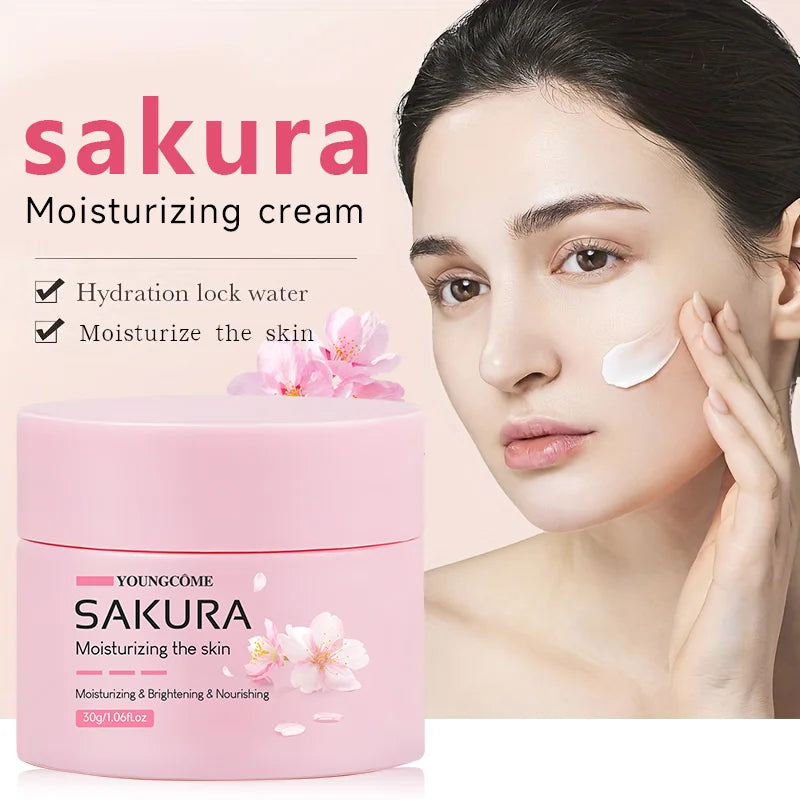 Crema facial hidratante sakura piel suave y radiante