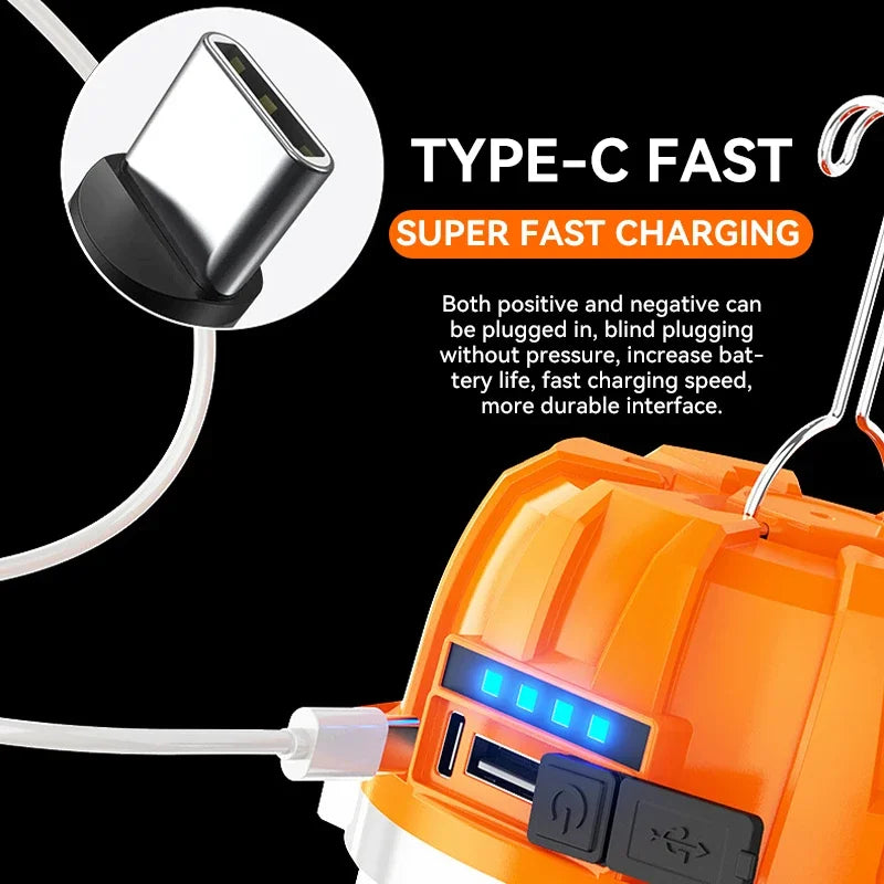 LAMPARA LED RECARGABLE USB CON POWER BANK