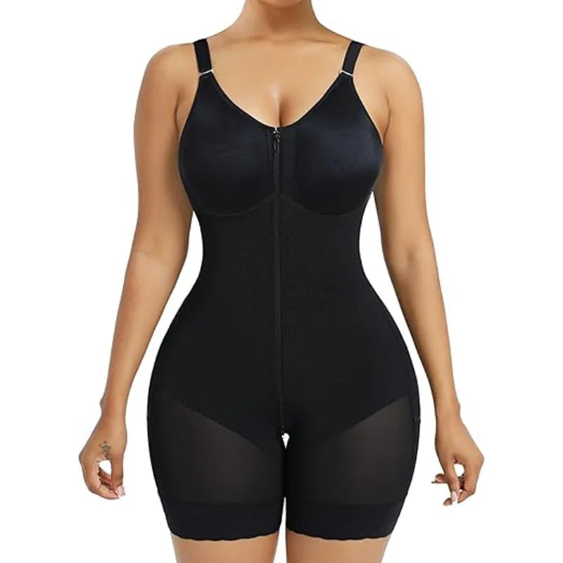 Fajas Colombianas Detachable Straps Full Body Shaper Tummy Slimming Postpartum Stage 3 Girdle Push Up Butt Lifter Shapewear