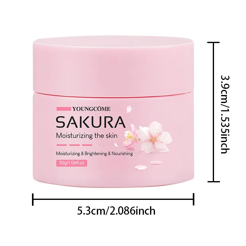 Crema facial hidratante sakura piel suave y radiante