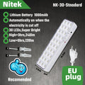 LAMPARA LED DE EMERGENCIA RECARGABLE CON 30 LEDs