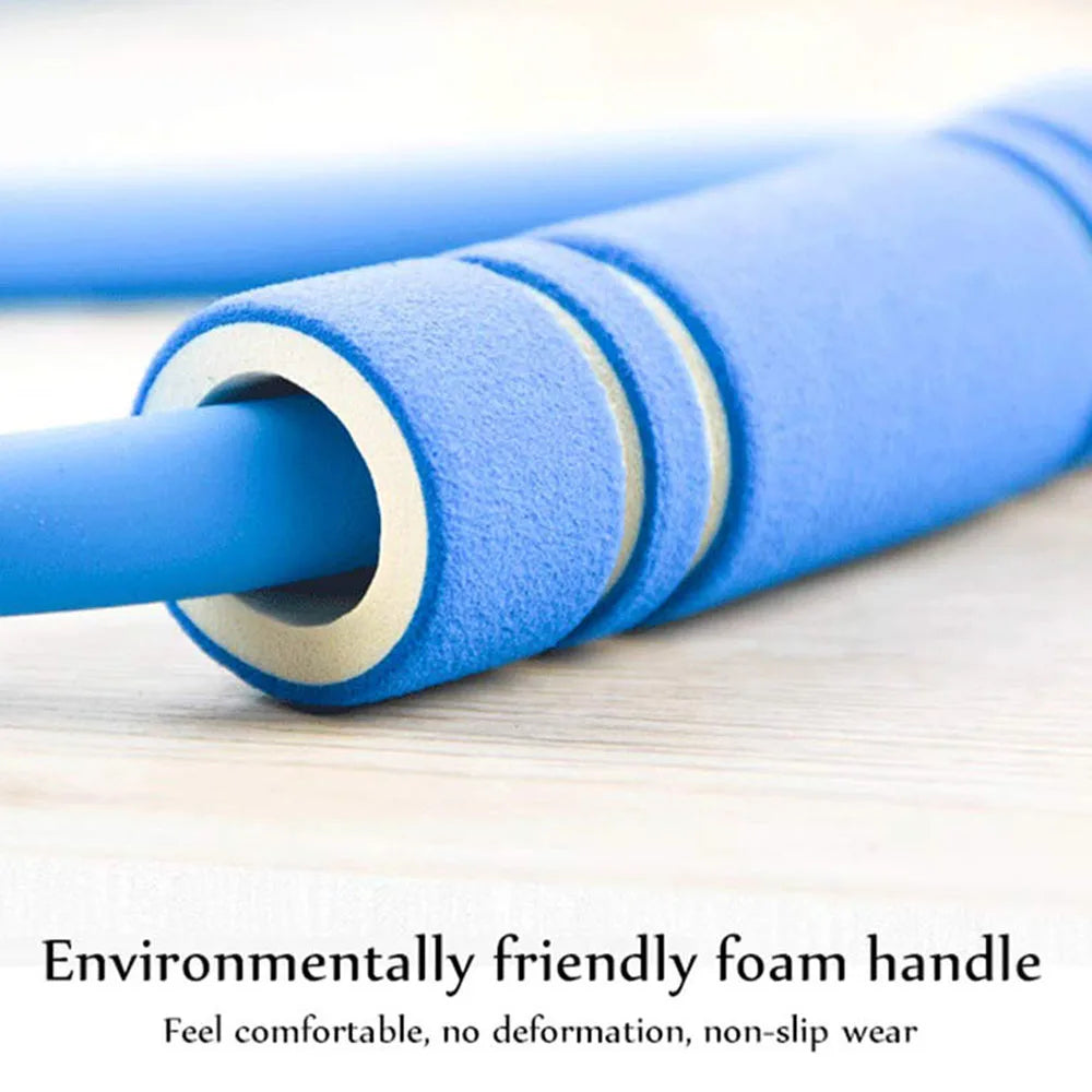 8 Shape Pull Rope Resistance Band Rubber with Foam Handles Stretch Elastic 8 Word Chest Expander Rope Yoga Exercising Fitness