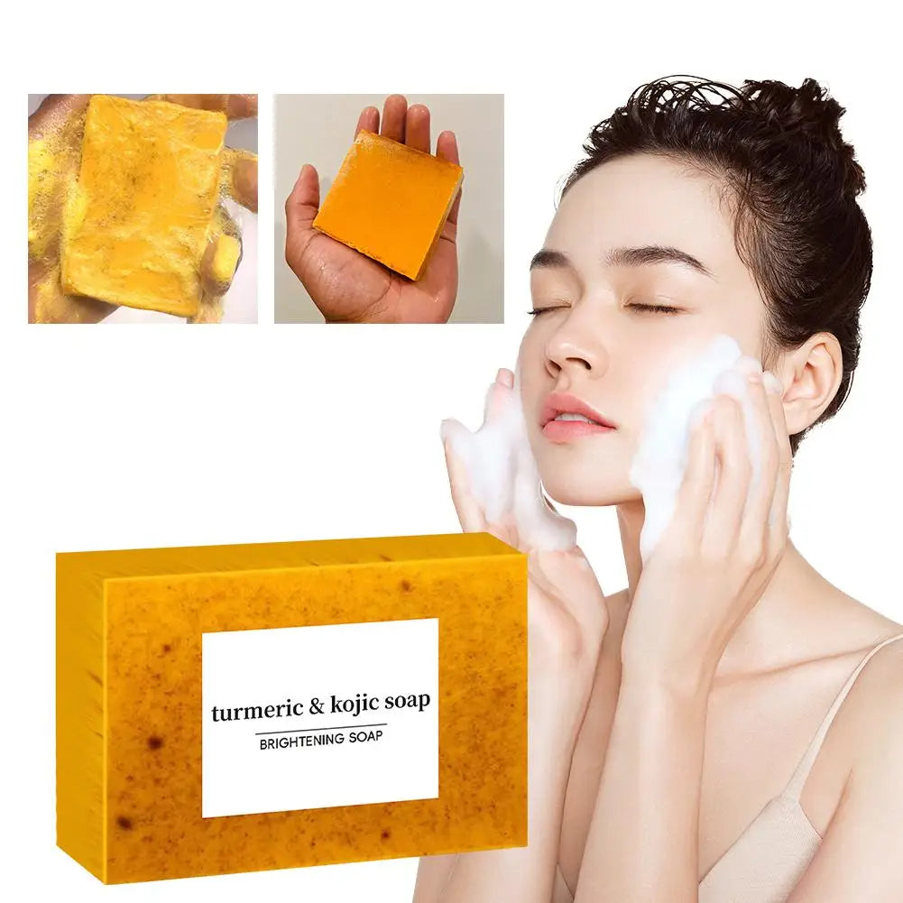 Jabon aclarante de curcuma y acido
