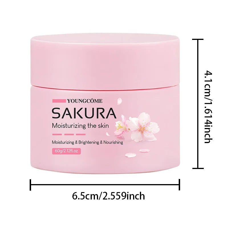 Crema facial hidratante sakura piel suave y radiante