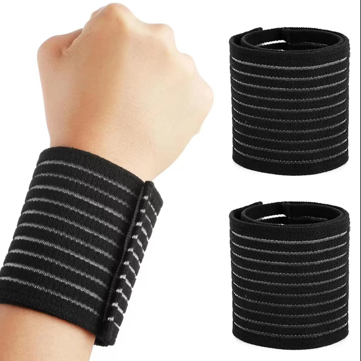 Adjustable Elastic Bandage Hand Sport Wristband Gym Support Wrist Brace Wrap Carpal Tunnel Sports Fitness Bracers Strap Stretchy